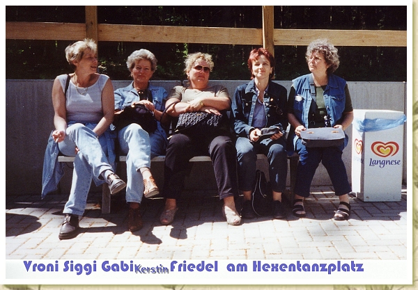 20010511 bis 13 Wernigerode,Hexentanzplatz,Vroni,Siggi,Gabi,Kerstin,Friedel